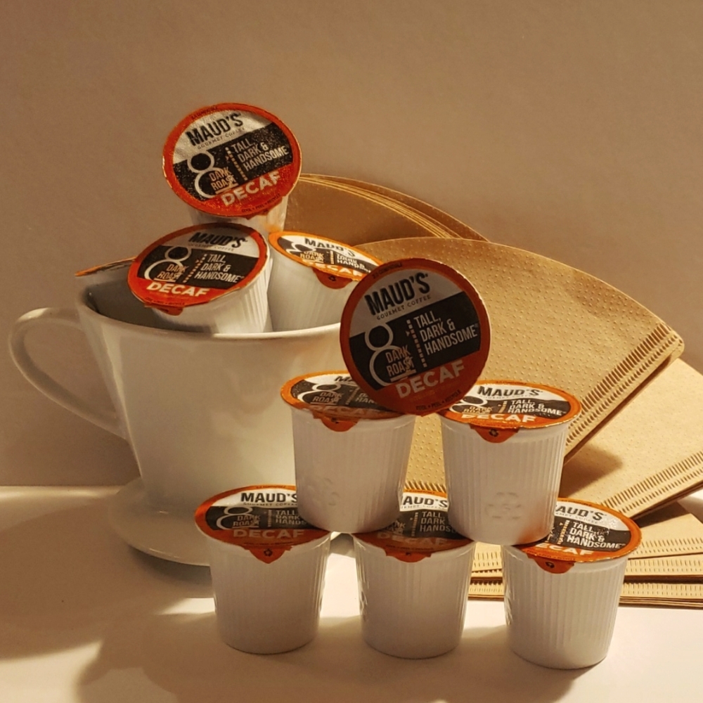 KEURIG K-Cups - MAUD'S DARK ROAST DECAF -Tall, Dark & Handsome - 12 Count